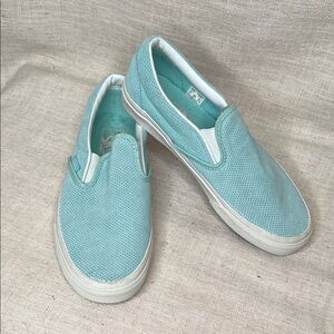 Vans perf women’s Asher deluxe Teal Slip-On Sneakers
